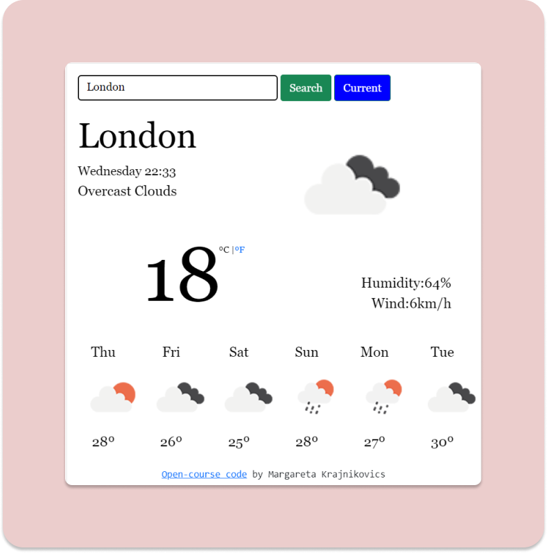 weather app project